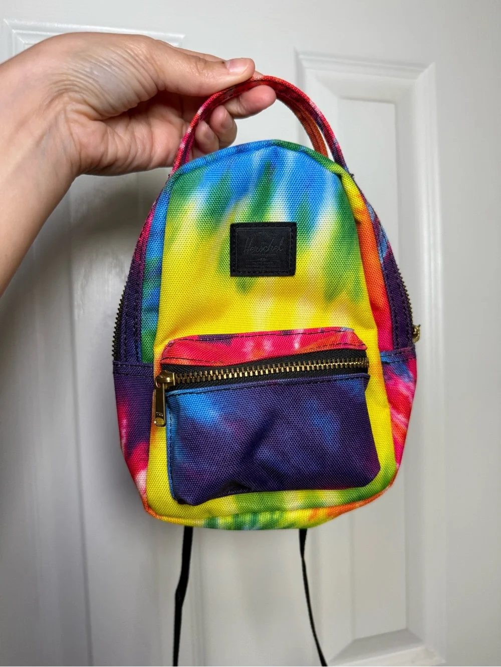 Mini Tie-Dye Backpack Shoulder Bag in Multicolor